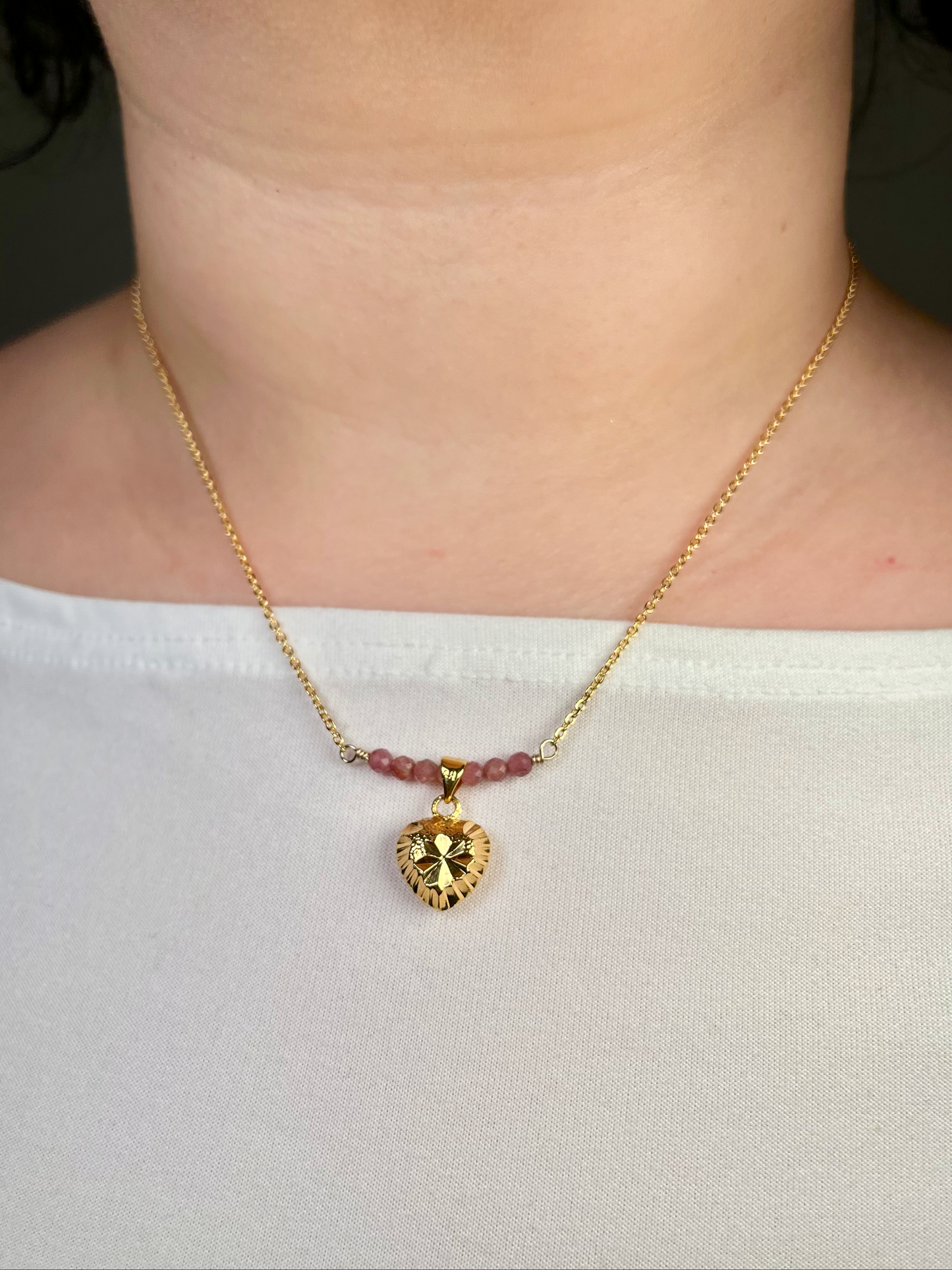 Ruby Heart Necklace